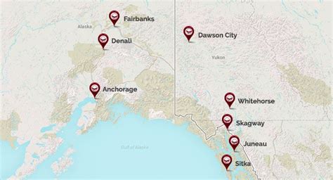 Dawson City Alaska Map – Map Vector