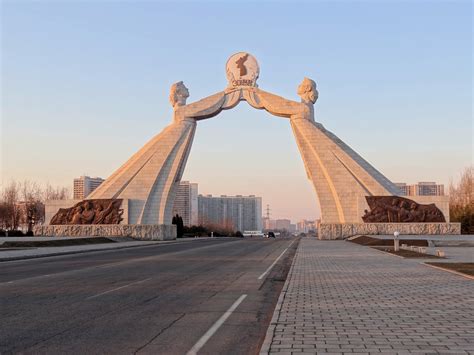 North Korea. The Arch of Reunification (officially Monument to the ...