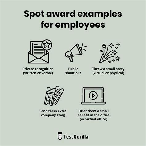 Use spot awards to motivate employees