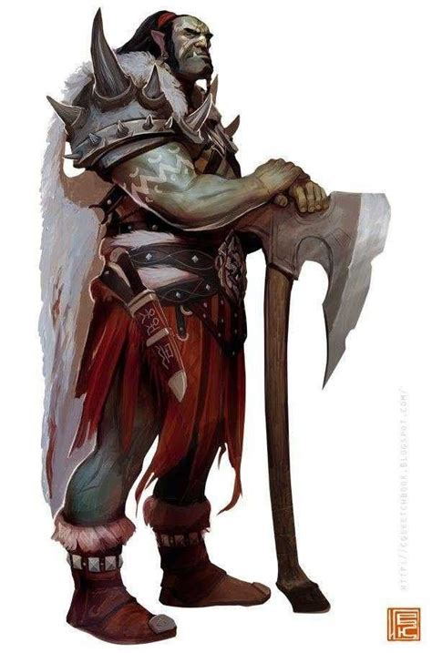 Pin by The Collector on Fantasy Orc's and Half-Orc's | Orc warrior, Dungeons and dragons ...