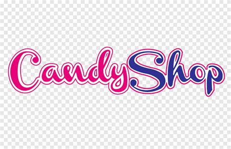 Logo Candy Shop, Sweets, text, magenta png | PNGEgg