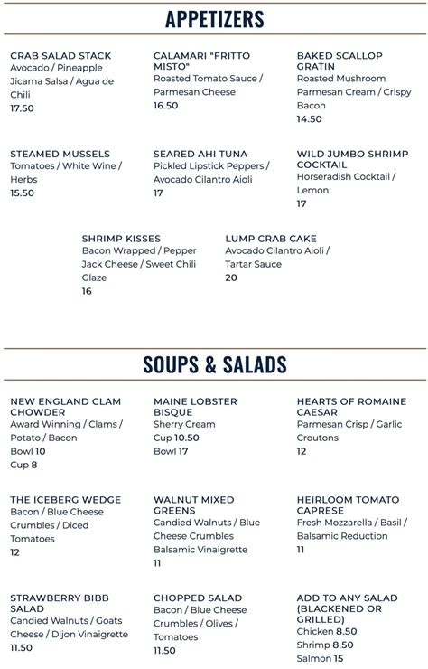 McCormick And Schmick's Menu With Prices (Updated: November 2022)