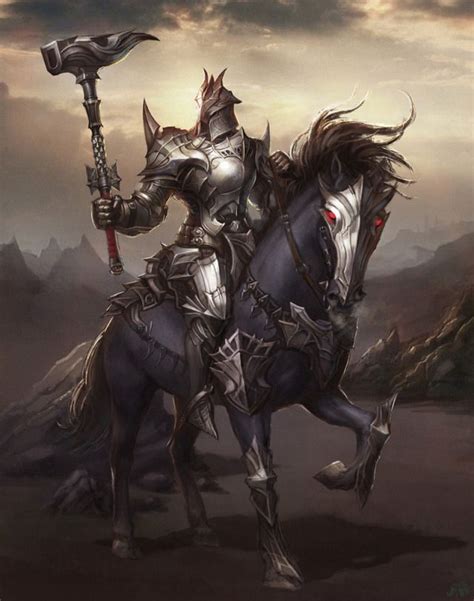 640x812_18157_Cavalryman_2d_illustration_fantasy_knight_rider_horse_armored_picture_image ...