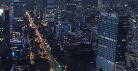 Aerial View of Cityscape at Sunset · Free Stock Photo