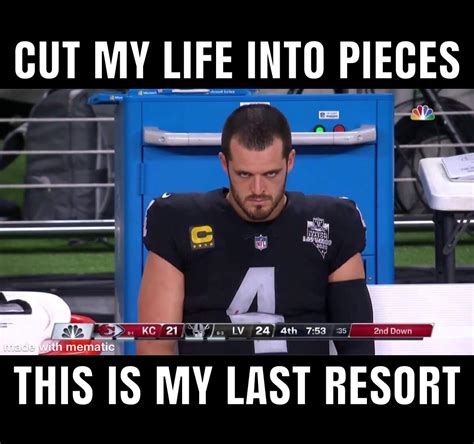 Derek Carr meme time?? I think so : r/KansasCityChiefs