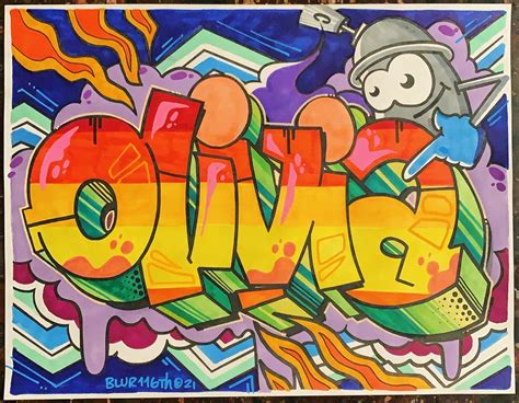 Olivia Coloring Book Page / Graffiti Names | Etsy