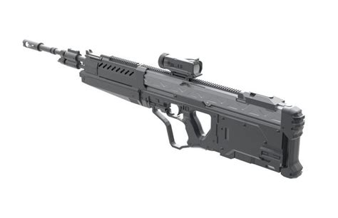 Mock up of Halo M395B DMR rifle 3D print model | CGTrader