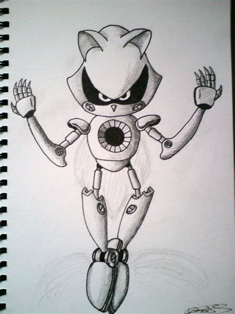 Metal Sonic Sketch by boxor23 on DeviantArt