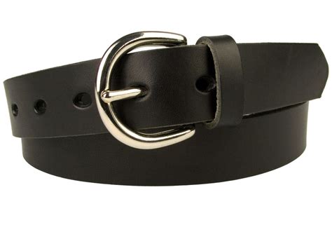 Womens Black Leather Belt Made In UK - Belt Designs