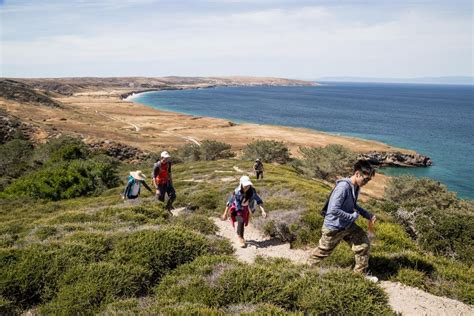 Hiking up Santa Rosa Island in Channel Islands National Park. Very scenic yet one of the lesser ...