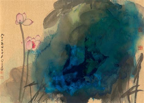 Zhang Daqian: Lotuses in Splashed Color (1978) – China Online Museum