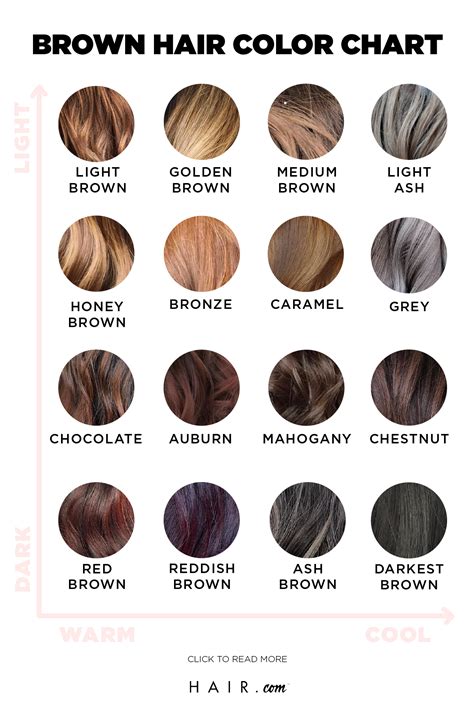 The Ultimate Brown Hair Color Chart | Hair.com By L'Oréal | Warna ...