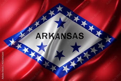 Arkansas State flag Stock Illustration | Adobe Stock