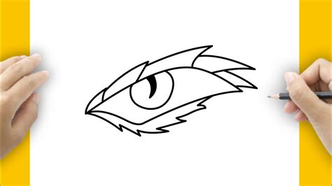 HOW TO DRAW A DRAGON EYE EASY STEP BY STEP FOR BEGINNERS | Eyes Dragon ...