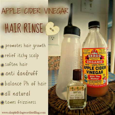 Apple Cider Vinegar Hair Rinse- Read about benefits - Recipe 1/2 cup Apple Ci… | Apple cider ...