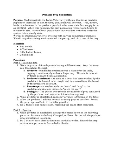 Predator-Prey Simulation Lab