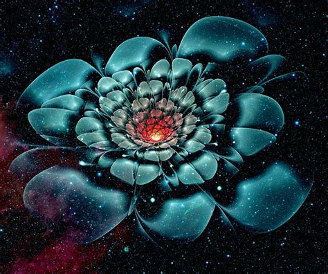 Cosmic Flower Digital Art by Anastasiya Malakhova - Fine Art America