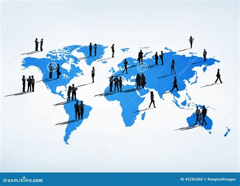 Business People All Over the World Stock Illustration - Illustration of ...