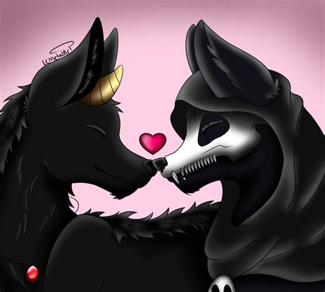 Re Draw Wolf Love by LCMetalArt on DeviantArt