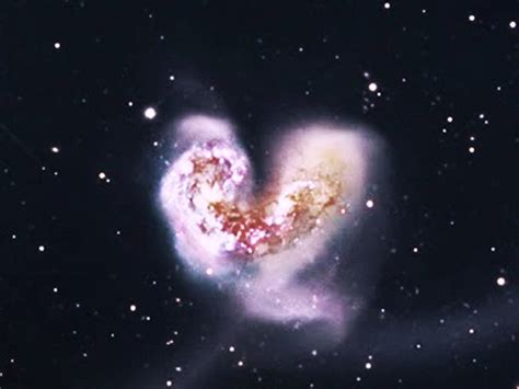 Galactic collision forms largest heart in whole universe - Strange Sounds