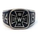 German silver iron cross ring WW1 for sale