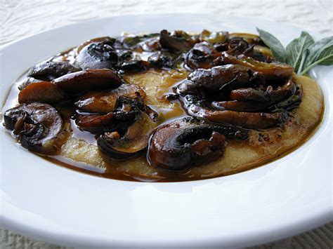 All That Splatters: Creamy Polenta and Mushrooms