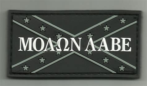 MOLON LABE REBEL FLAG PVC VELCRO PATCH - SWAT | USMILITARYPATCH.COM