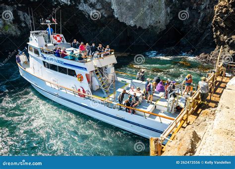 Island Packers Boat Backs Up To the Dock on Anacapa Island Editorial Photo - Image of california ...