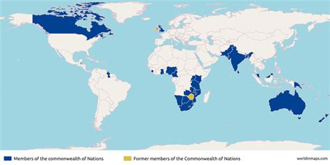 Commonwealth of Nations - World in maps