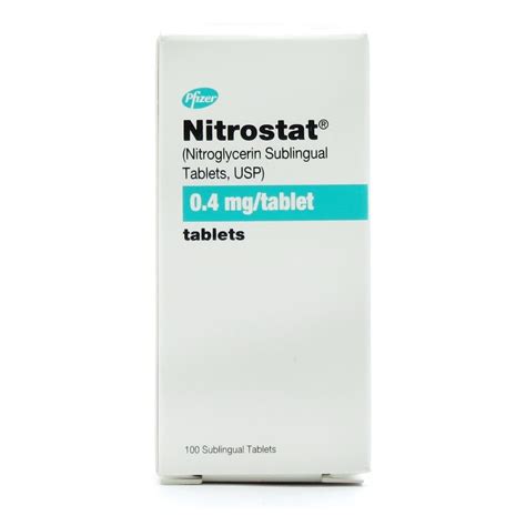 Nitrostat® (Nitroglycerin Sublingual), 0.4mg, Sublingual, 100 Tablets/Bottle | McGuff