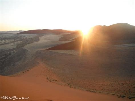 Sunrise over the Namib Desert. | Namib desert, Sunset, Landscape