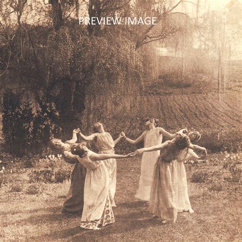 Circle of Witches Vintage Women Dancing by Moonlight Digital - Etsy