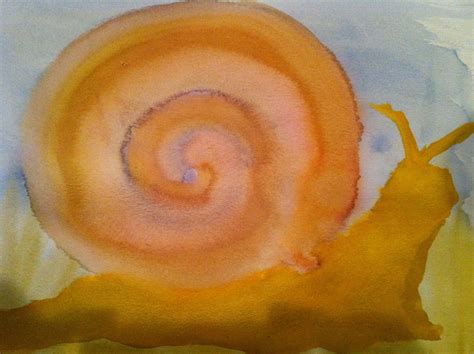 Waldorf ~ 4th grade ~ Human & Animal ~ Snail ~ watercolor painting Wet On Wet Painting, Water ...