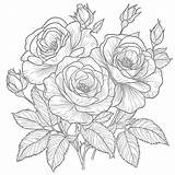 Coloring Pages Roses Flowers  Mimi Panda sketch template