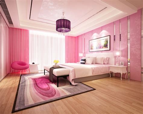 Download Furniture Bedroom Chandelier Bed Man Made Room 4k Ultra HD ...