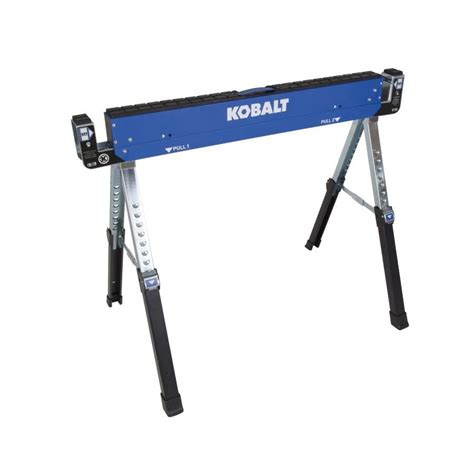 Kobalt 42-in W x 32-in H Adjustable Steel Adjustable Saw Horse (800-lb Capacity) at Lowes.com