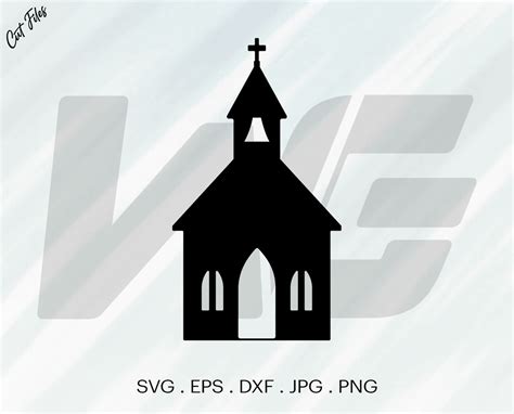 Church SVG Church Clipart Church Vector SVG Cut File for - Etsy