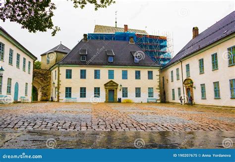 Bergenhus Fortress Courtyard Bergen Norway Stock Image - Image of ...