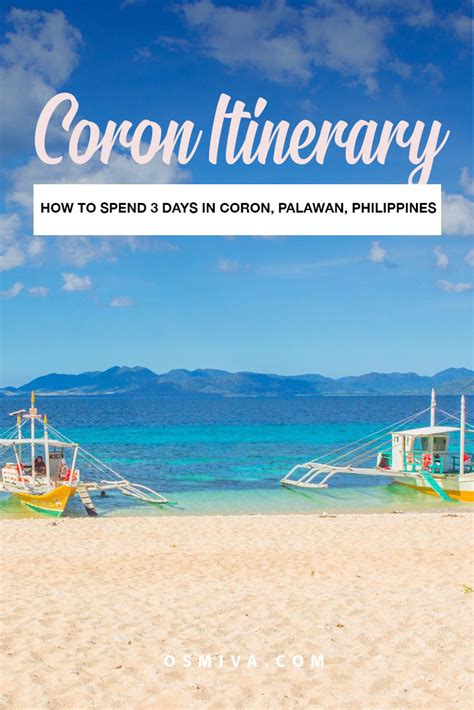 Coron Itinerary: A 3-Day Adventure Guide in Palawan, Philippines ...