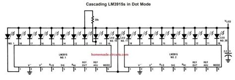 LM3915 IC Datasheet, Pinout, Application Circuits – Homemade Circuit ...