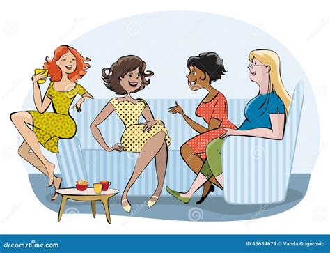 Group of a chatting women stock vector. Illustration of conversation ...