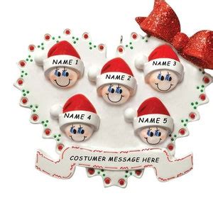 Personalized Ceramic Christmas Ornaments Family Decorations - Etsy