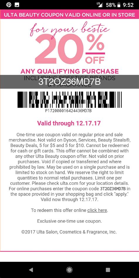 ULTA COUPONS | Beauty coupons, Shopping hacks, Ulta coupon