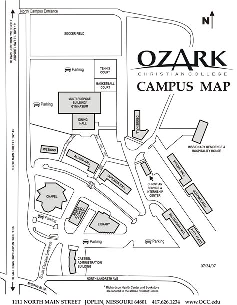 College Of The Ozarks Campus Map | Zip Code Map