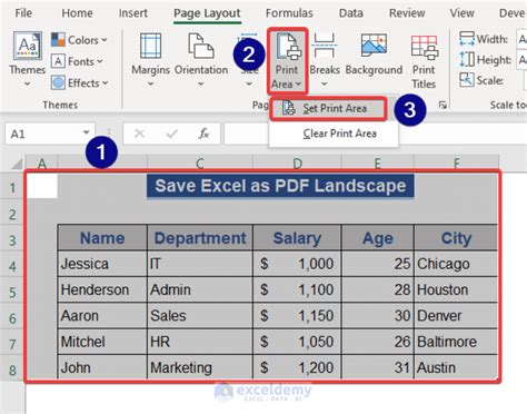 How to Save Excel as PDF Landscape (With Quick Steps) - ExcelDemy