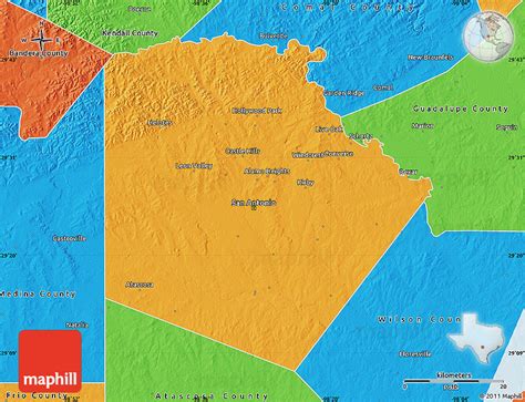 Political Map of Bexar County