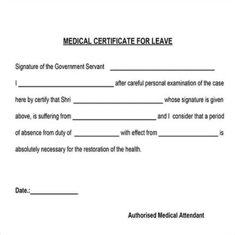 Medical Certificate Format For Sick Leave For Student – task list templates