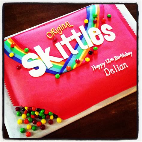 Skittles cake | My Cakes | Pinterest | Skittles cake and Cakes