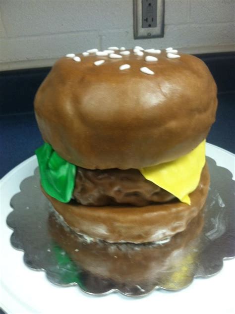 Burger Cake - CakeCentral.com