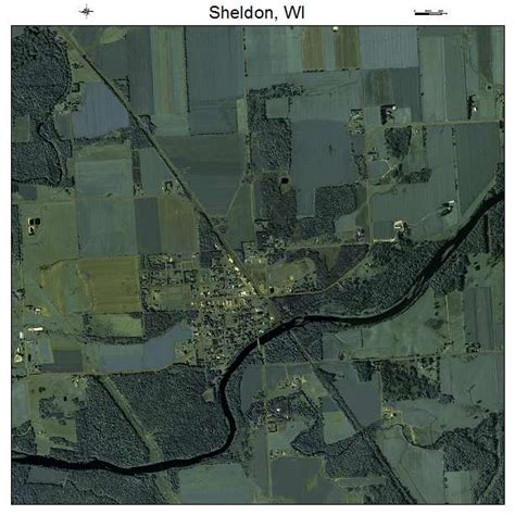 Aerial Photography Map of Sheldon, WI Wisconsin